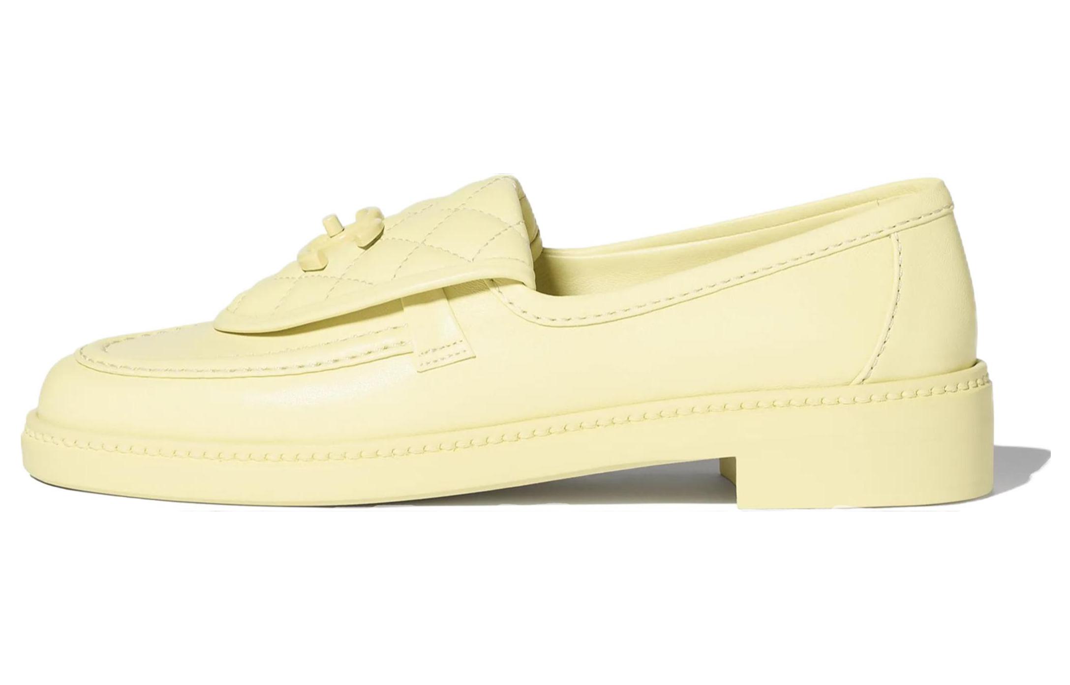 (W) Chanel Loafer Slip-On 'Yellow'