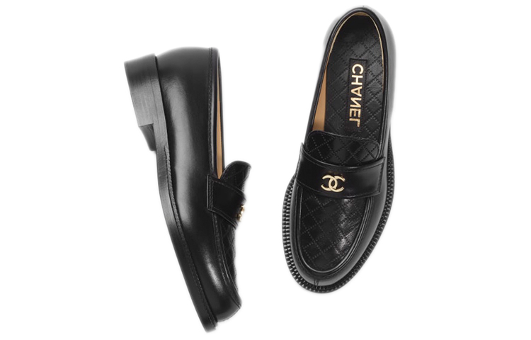 (W) Chanel Loafers 'Black Calfskin Casual' 圖 4