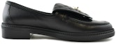 Order (W) Chanel Loafers 'Black Lambskin Fashion Flat' Lelaki Hitam Kasut Kulit Mewah. G36646-X01000-94305