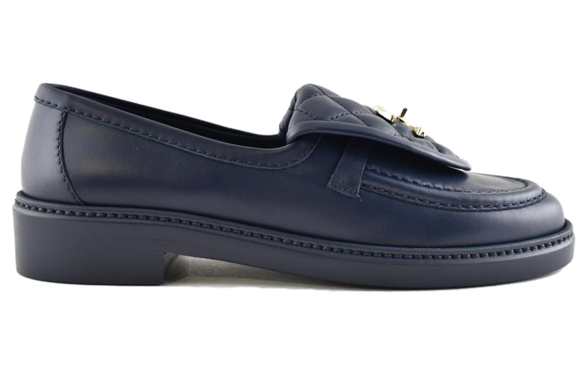 (W) Chanel Loafers 'Dark Navy Lambskin' 圖 2