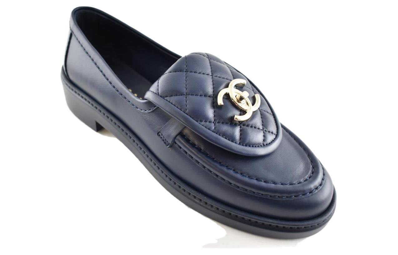 (W) Chanel Loafers 'Dark Navy Lambskin' 圖 4
