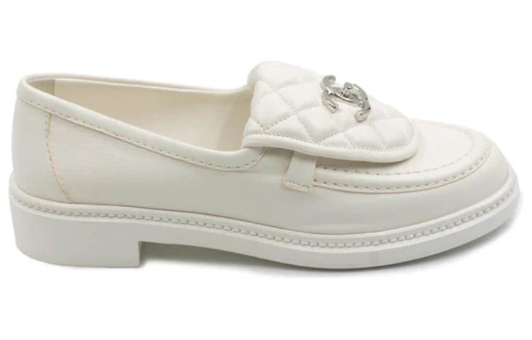 (W) Chanel Loafers 'White Lambskin' 圖 2