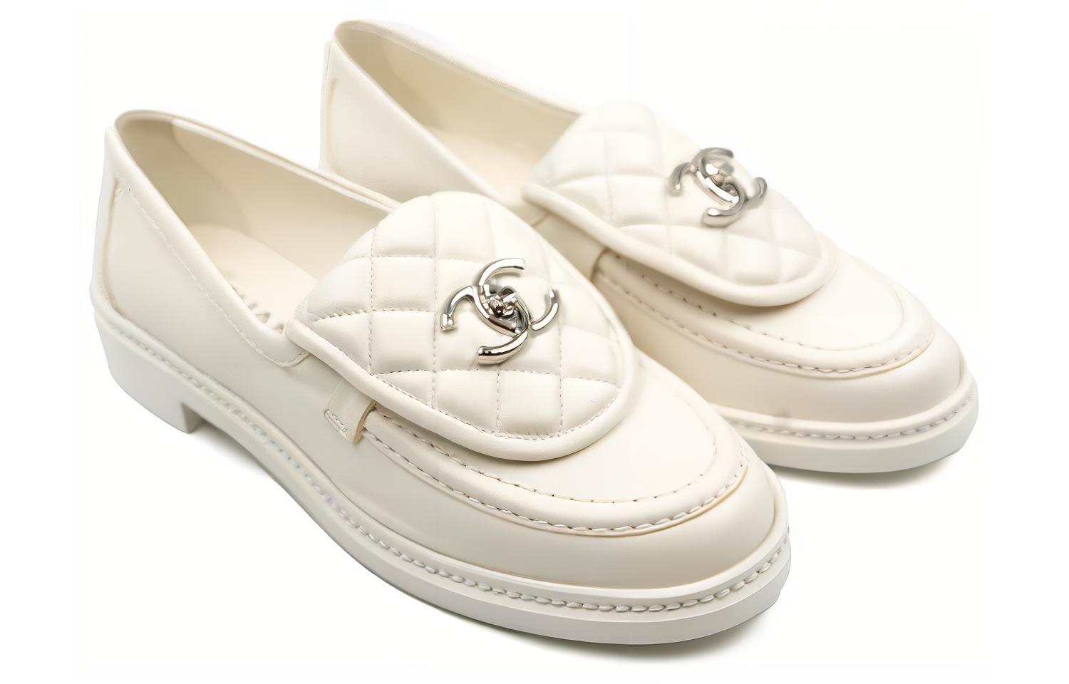 (W) Chanel Loafers 'White Lambskin' 圖 3
