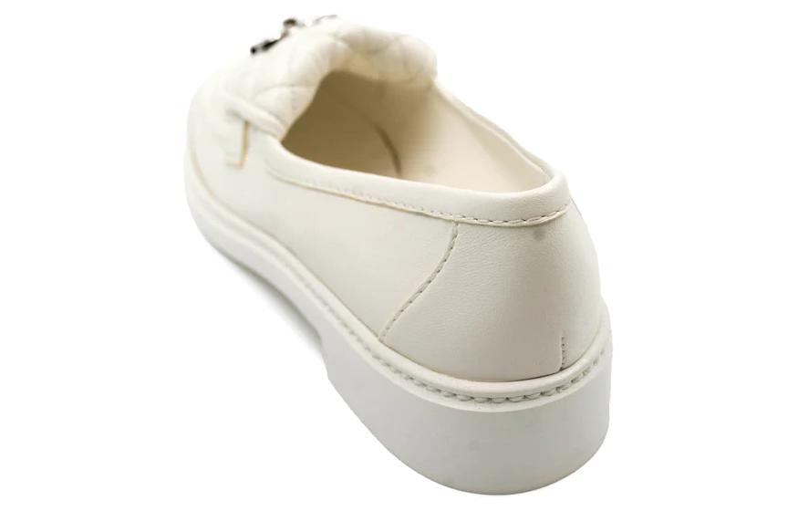 (W) Chanel Loafers 'White Lambskin' 圖 4
