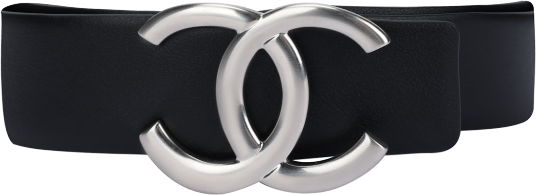 (Women) CHANEL Logo Buckle Black Leather Belt for Women 3CM Width A73462Y10673C4605 Buy (Women) CHANEL Logo Buckle Black Leather Belt for Women 3CM Width A73462Y10673C4605