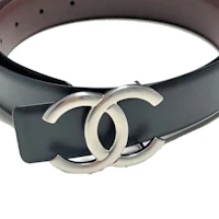 Shop (W) CHANEL 女士黑色皮革腰帶 3CM 寬度 帶標誌扣 A73462Y10673C4605