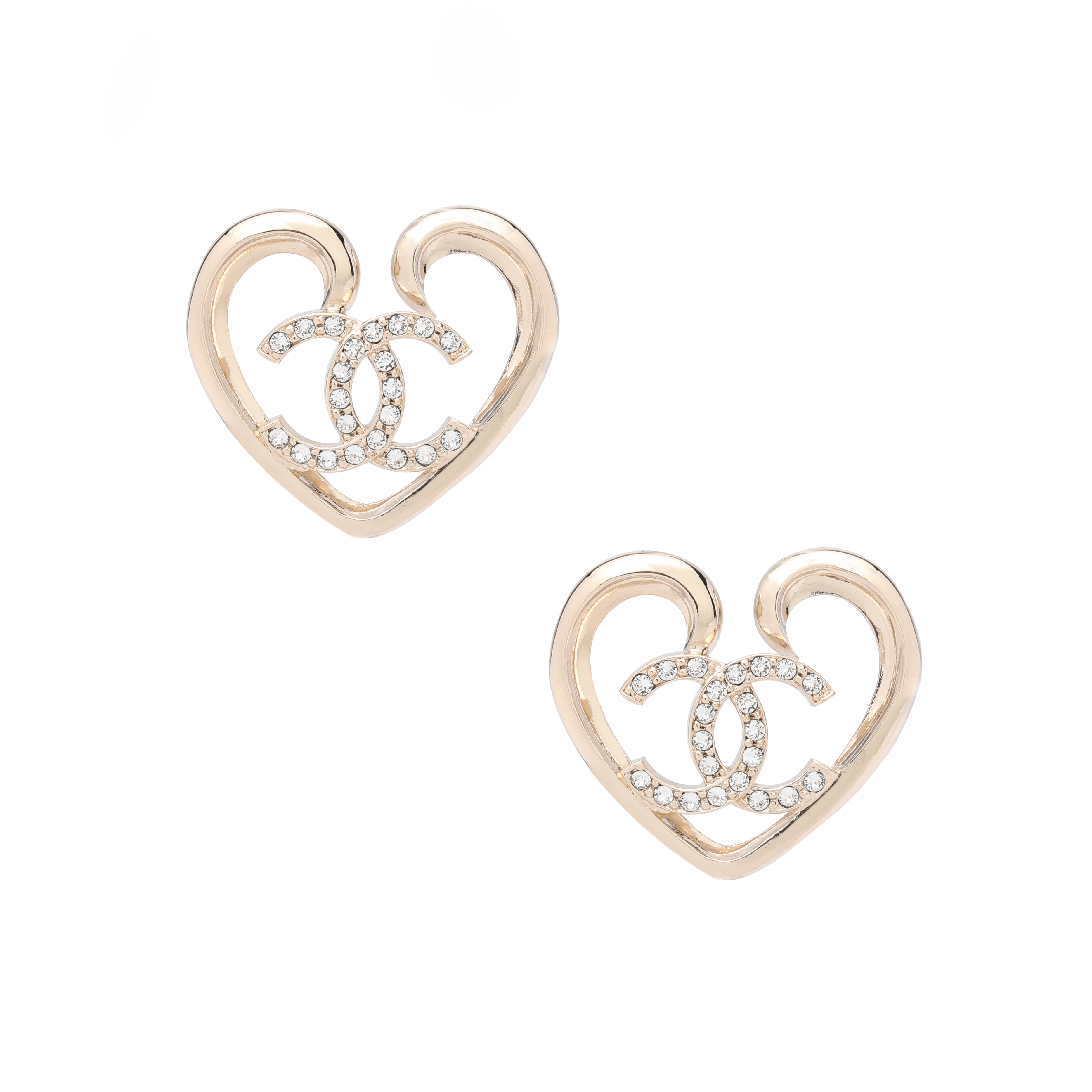 (Women) CHANEL Logo Classic Fashion Gold Earrings for Women. ABA098B10034NM079