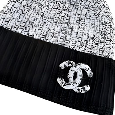 (Women) CHANEL Logo Design Gray Cashmere Knit Beanie. AAA148B16971NZ054 Shop (Women) CHANEL Logo Design Gray Cashmere Knit Beanie. AAA148B16971NZ054