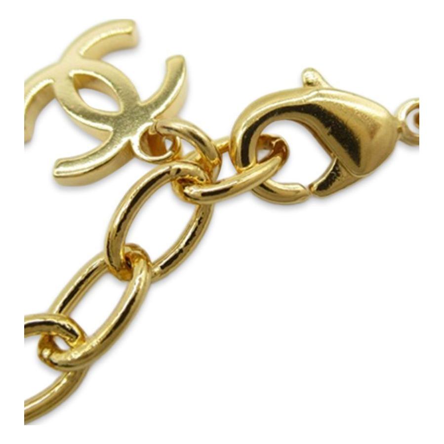 (Women) CHANEL Logo Gold Plated Necklace with Imitation Pearls and Rhinestones for Women. 8VXB18IZFN3DWKDW 圖 4