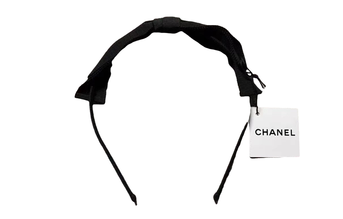 Order (W) 샤넬 로고 여성 헤어밴드 블랙 CHANEL