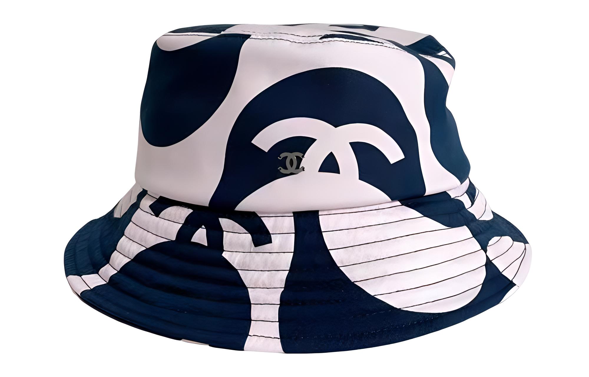 (Women) CHANEL Logo Jacquard Bucket Hat  Pink/Black CHANELFENHEI