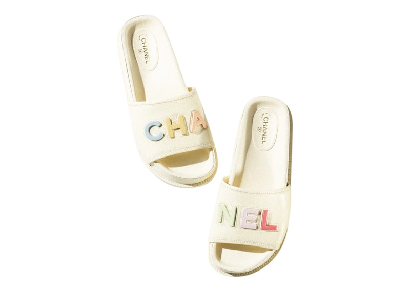 Order 香奈兒 印花拖鞋 女款 米色