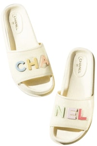 (W) 샤넬 로고 뮬 샌들 아이보리 가죽 (Chanel Logo Mule Sandal Ivory Leather) G38933-X56443-K3919 Order (W) 샤넬 로고 뮬 샌들 아이보리 가죽 (Chanel Logo Mule Sandal Ivory Leather) G38933-X56443-K3919