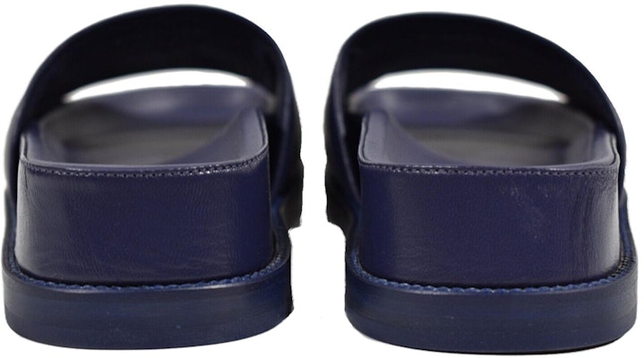 (Women) Chanel Logo Mule Sandal Navy Leather G38933-X56443-K3920 Details for (Women) Chanel Logo Mule Sandal Navy Leather G38933-X56443-K3920