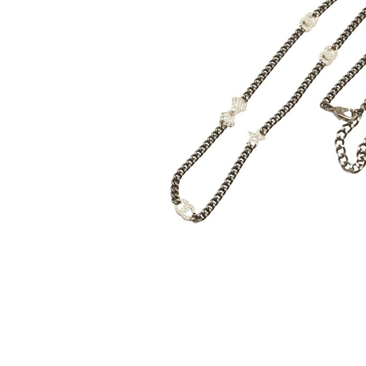 (Women) CHANEL Logo Pendant Necklace with Artificial Pearls for Women in Silver. 900012 圖 4