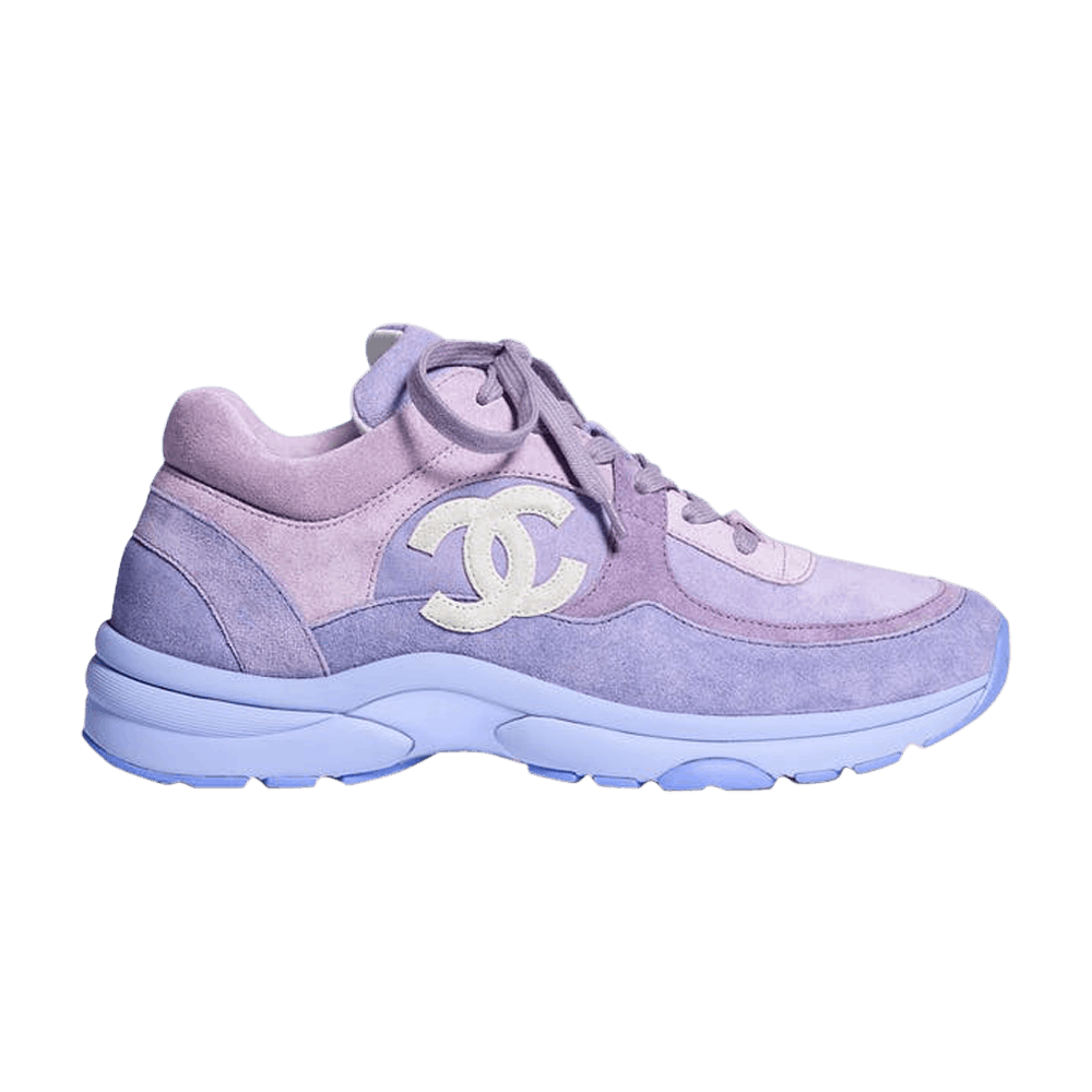 (W) Chanel Logo Suede Sneaker 'Purple'