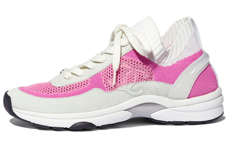 (W) Chanel Low-Top 'Pink White Calfskin'