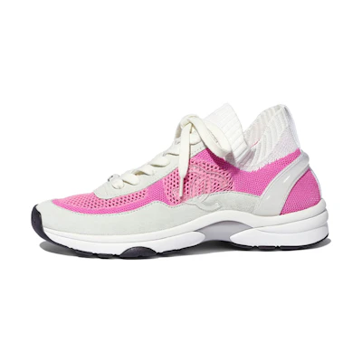(W) Chanel Low-Top 'Pink White Calfskin'