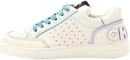 (Women) Chanel Low-Top 'White Blue Fashion' G35934-X51648-C8651 (Women) Chanel Low-Top 'White Blue Fashion' G35934-X51648-C8651
