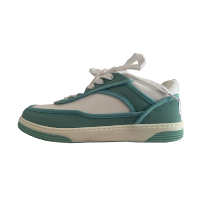 (W) Chanel Low-Top Lace-Up 'Fashion Green'