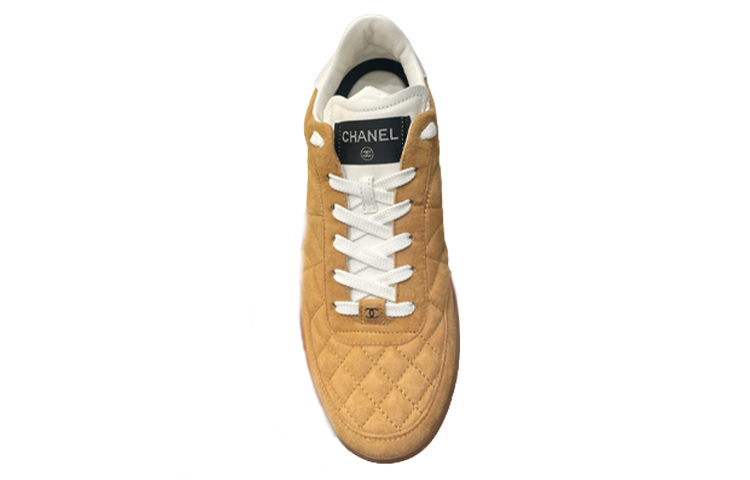 Shop (Women) Chanel Low-Top Lace-Up 'Yellow' G45335-B14498-NS322