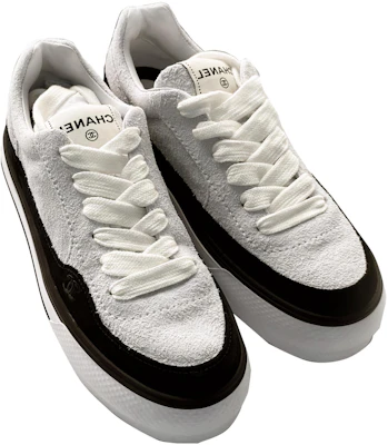 (W) Zapatillas Chanel Baja Cordones 'Gris Negro' G45208-B14073-NR412 Shop (W) Zapatillas Chanel Baja Cordones 'Gris Negro' G45208-B14073-NR412