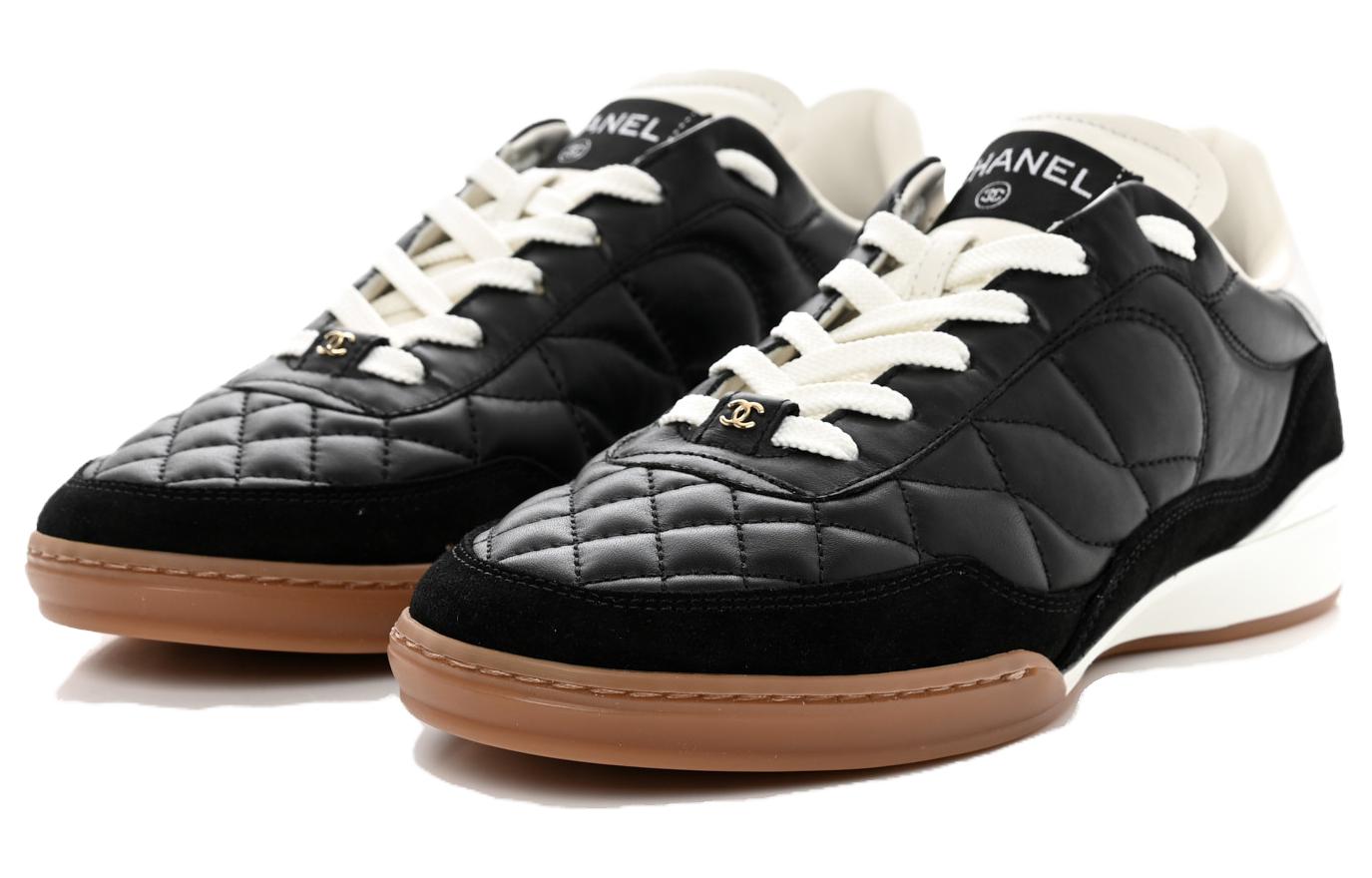 Order (W) 샤넬 블랙 레더 로우탑 스니커즈 G45335-B14497-94305