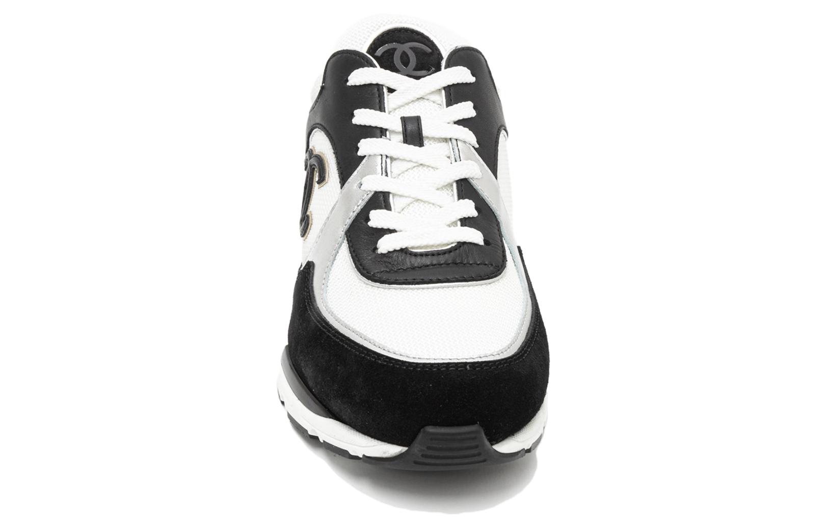 (W) Chanel Low-Top Sneaker 'Black Leather Logo' 圖 4