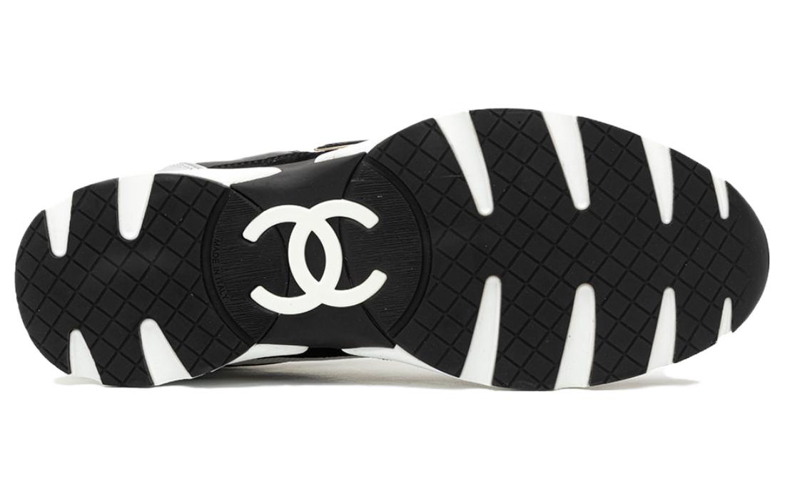 (W) Chanel Low-Top Sneaker 'Black Leather Logo' 圖 6