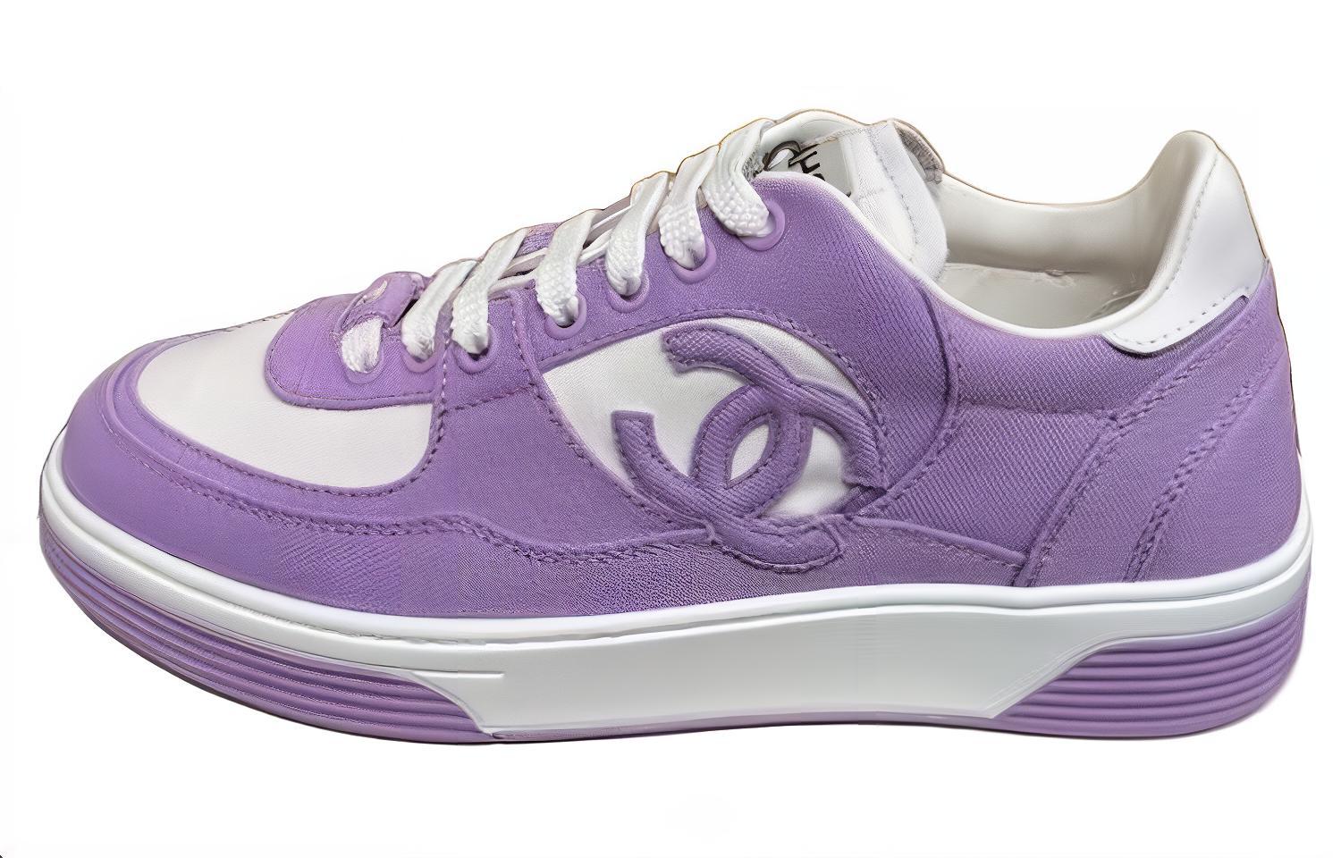 (Women) Chanel Low-Top Sneaker 'Light Purple' G45352-B15100-NT610