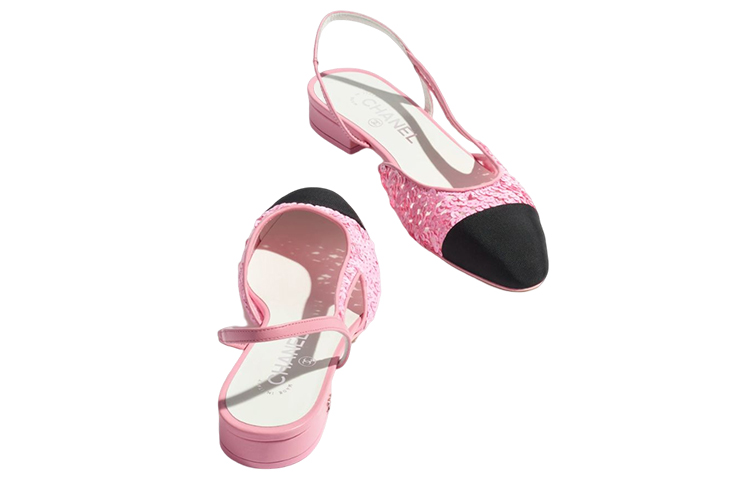 (W) Chanel Low-Top Sneaker 'Pink Sequin Cotton and Floral Lace Logo' 圖 3