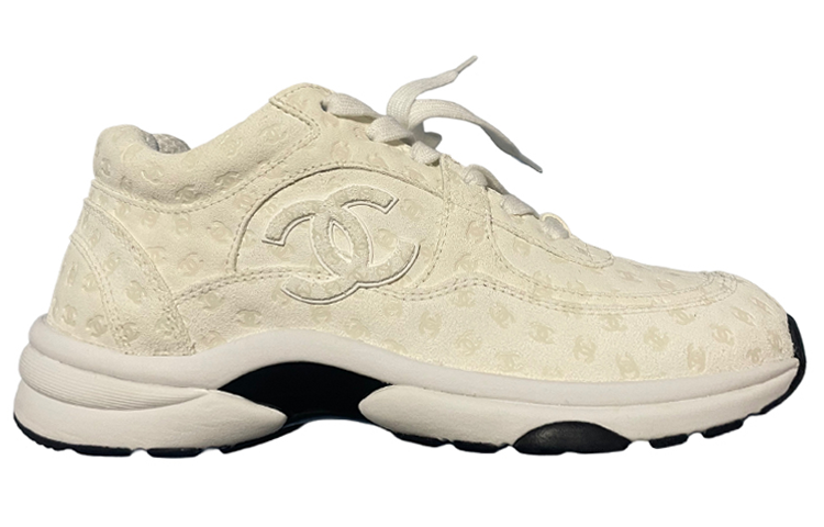 Order (W) Zapatillas Chanel Bajas 'Cinta Estampada Beige Amarillo' G39230-X56653-0P699