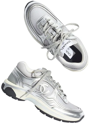 CHANEL香奈兒 徽標 低幫 運動休閒鞋 女款 銀灰色 Purchase CHANEL香奈兒 徽標 低幫 運動休閒鞋 女款 銀灰色