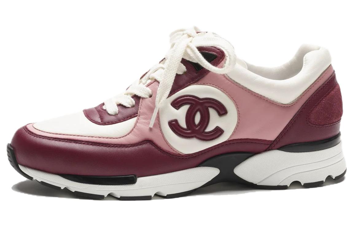 (Women) Chanel Low Top Lace-Up 'Light Burgundy' G45333-B14495-NS580