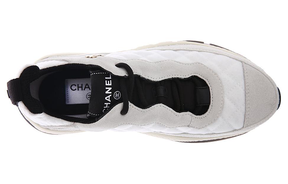 (W) Chanel Low Top Leather Sneaker 'Grey' 圖 3