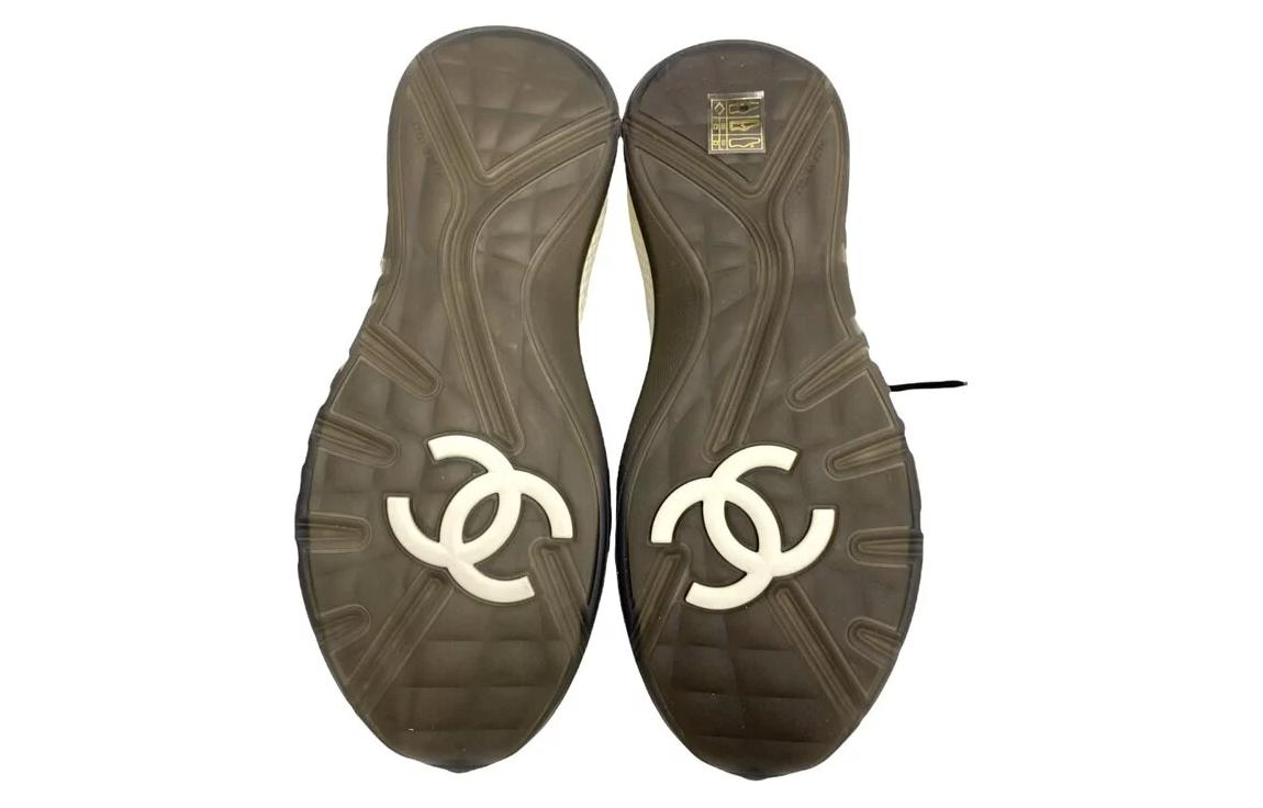 (W) Chanel Low Top Leather Sneaker 'Grey' 圖 4