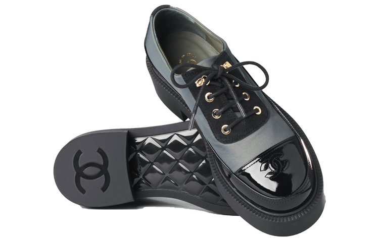 (W) Chanel Low-Top Sneaker 'Black Leather' 圖 5