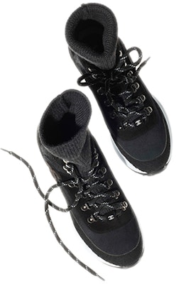 (W) Chanel Sepatu Sneaker Rendah 'Black Suede Calfskin dan Knit' G38497-Y55617-K3538 Shop (W) Chanel Sepatu Sneaker Rendah 'Black Suede Calfskin dan Knit' G38497-Y55617-K3538