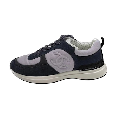 (W) Chanel Low Top Sneaker 'Grey Purple'