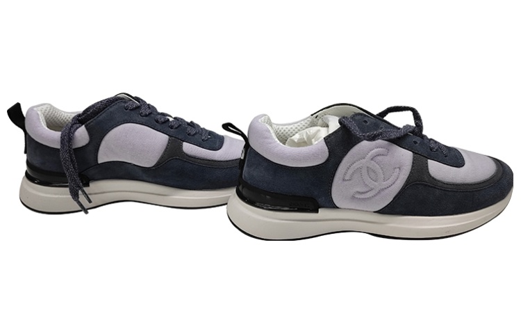 (W) Chanel Low Top Sneaker 'Grey Purple' 圖 4