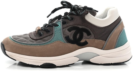 香奈兒 圓頭繫帶 低幫 生活休閒鞋 女款 咖藍色 Buy 香奈兒 圓頭繫帶 低幫 生活休閒鞋 女款 咖藍色