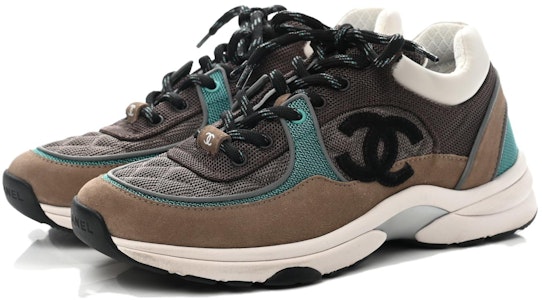 香奈兒 圓頭繫帶 低幫 生活休閒鞋 女款 咖藍色 Order 香奈兒 圓頭繫帶 低幫 生活休閒鞋 女款 咖藍色