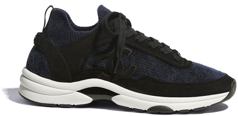 (Women) Chanel Low Top Trainer Black Blue G38033-Y55300-K2960 Buy (Women) Chanel Low Top Trainer Black Blue G38033-Y55300-K2960