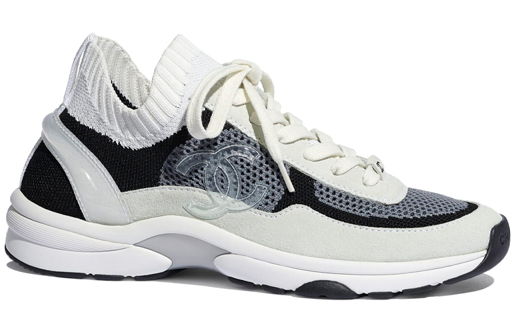 (W) Chanel Low Top Trainer CC Black Ivory 圖 2