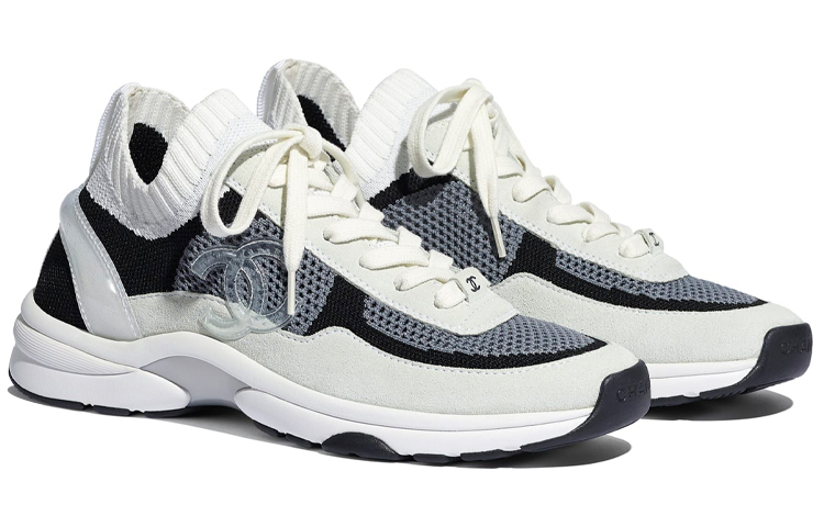 (W) Chanel Low Top Trainer CC Black Ivory 圖 3