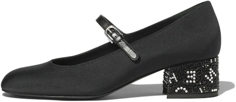 (Women) Chanel Mary Jane 4.5cm 'Comfy Simple Chunky Heel Black' G45473-B15306-NU665 (Women) Chanel Mary Jane 4.5cm 'Comfy Simple Chunky Heel Black' G45473-B15306-NU665