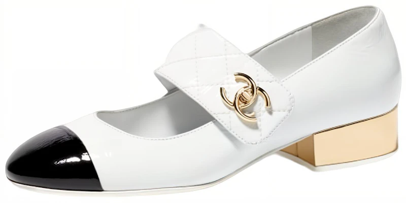 (W) Chanel Mary Jane 'Cuero Charol Blanco y Negro' G39732-X56929-K5681 Buy (W) Chanel Mary Jane 'Cuero Charol Blanco y Negro' G39732-X56929-K5681