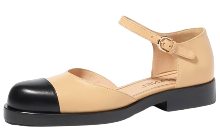 (Women) Chanel Mary Jane 'Black Beige Colorblock' G39858-X56903-K5638