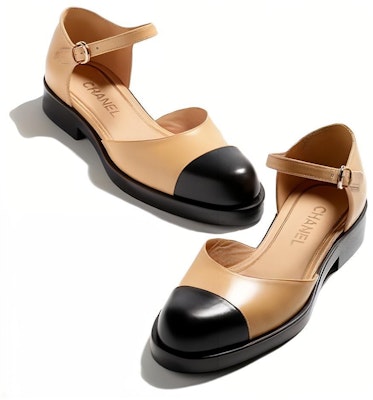 (W) Chanel Mary Jane 'Colorblock Negro Beige' G39858-X56903-K5638 Lookbook (W) Chanel Mary Jane 'Colorblock Negro Beige' G39858-X56903-K5638