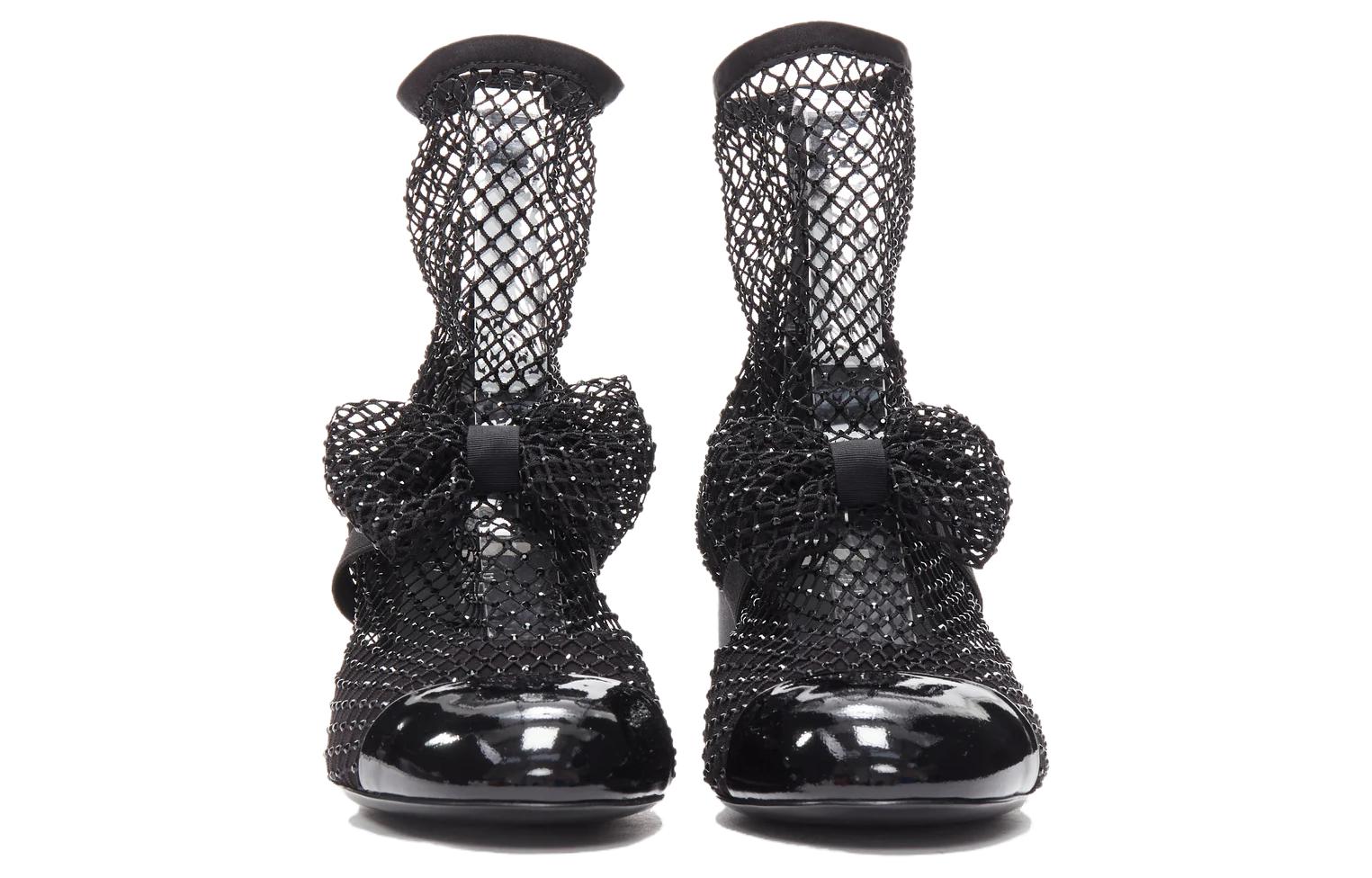 (W) Chanel Mary Jane 'Fishnet CMFT Short Boot - Black' 圖 3